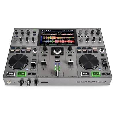 Denon DJ PRIME GO+ Portable DJ Controller and Mixer with Stem Separation, 2 Decks, Wi-Fi Streaming, Bluetooth, Lights Control, 7" Screen and Battery