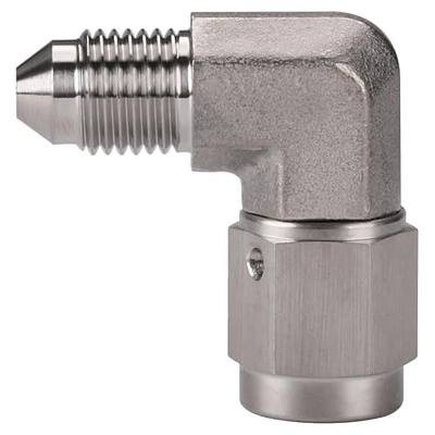 3AN Male to 3AN Female 90 Degree Swivel Stainless Steel Brake Fitting Adapter Coupler