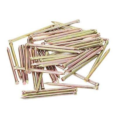 uxcell Finishing Nails Hand-Drive Hardware Carbon Steel Nails 38mm 1.5-inches 100pcs, Color Zinc