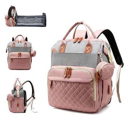 Diaper Bag Backpack with Changing Station, Waterproof Large Capacity, Baby Bag for Mom & Dad, 18 Pockets+USB Port, Foldable Changing Pad, Travel Backpack for Newborn Essentials, Baby Gift