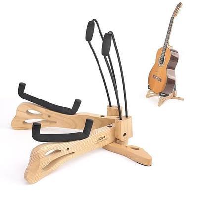 DIDA Guitar Stand, Guitar Stand for Acoustic Guitar, Foldable Wooden Guitar Floor Stand with Non-slip Rubber and Soft Foam, Portable Musical Instrument Holder (Ashwood)