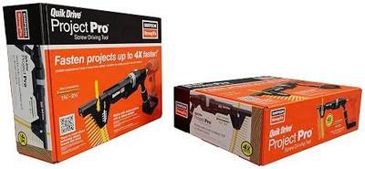 Simpson Strong-Tie QDPROJECTPRO Quik Drive Project Pro Screw Driving Tool - Auto-Feed Technology, Installs Screws Up to 4X Faster, Works With Most Cordless Drill or Driver Motors