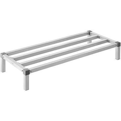 VEVOR Aluminum Dunnage Rack, 48” x 20” Commercial Food Floor Rack, 8” Off the Floor, 1000 lbs Capacity All-Welded Aluminum Storage, for Storage in Restaurants, Kitchens, Garages and Vehicles