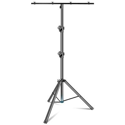 DJ Light Stand, T-Bar Tripod Stage s Portable and Adjustable 49-114 Inch Heavy Duty
