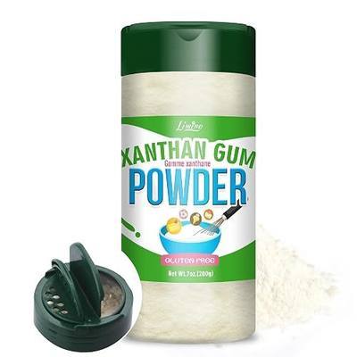 Xanthan Gum Powder, 7oz Pure Food Grade Xanthan Gum for Baking Gluten Free, Keto Friendly Xanthan Gum Thickener for Making Ice Cream, Cake, Sauces, Soups, Yogurt, Candy, Cooking and More