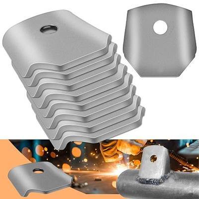 Trick Tabs, Weld Tabs, Universal Weld on Tabs with a 1/4" Hole. 1/8" Thick 1-3/4" wide wing -1-3/4" Length Pack Of 9