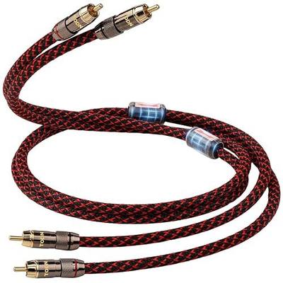 TODN RCA Cables for Audiophile 3ft HiFi Stereo Shielded RCA to RCA Audio Cable for Car, Subwoofer, 4-Core OFC, 24K Gold Plated Plug (3 foot/1m, 1 Pair)