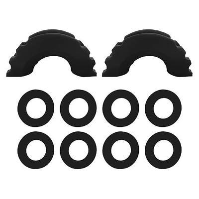Wevdn D Ring Shackle Isolators Washers Kit, Rubber Shackle Isolators with Washers Fits Standard 3/4" Shackles, Soft Shackle Isolators Protect Shackle & Bumper Reduce Rattling (Black)