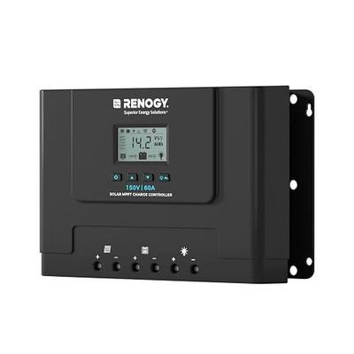 Renogy 60A MPPT Solar Charge Controller 12V/24V/36V/48V Auto, 150V Solar Input Solar Panel Controller for Lithium/AGM/Gel Batteries, Off-Grid Solar Controllers Home RV Marine Workshop