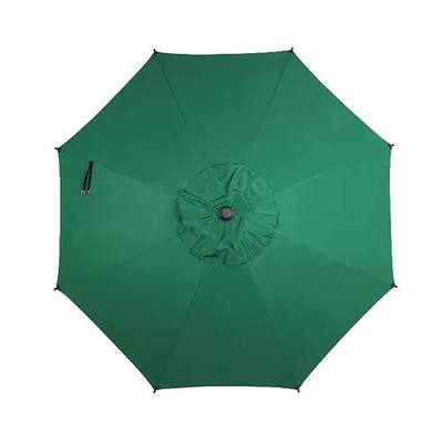 Abba Patio 9FT Lyon Outdoor Patio Umbrella Replacement Canopy, 8 Sturdy Ribs UV Protection Waterproof for Garden Deck Backyard Pool,Only Umbrella Replacement Canopy,Dark Green