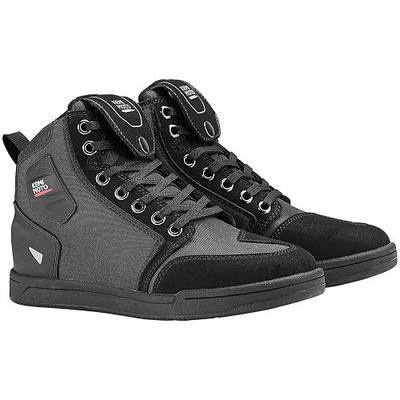 KEMIMOTO Motorcycle Shoes for Men Thick Heel Protection Layer | Features:Shoelace-pocket, Anti-slip,Comprehensive protection, All-seasons丨Materials:Rubber,Canvas,Microfiber