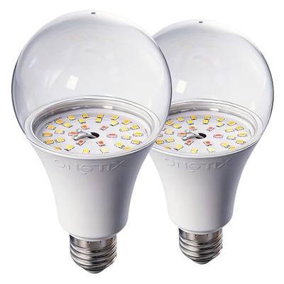 A25 Bulb Plus Size, 15W Grow Bulb,150W Equivalent,LED Grow Light Bulbs, Full Spectrum Grow Lighting, Plant Light Bulbs E26 Base, Grow Light for Indoor and Outdoor Plants (Grow Bulb 2-Pack)