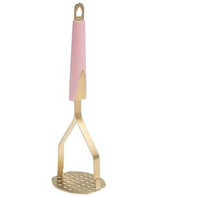 Paris Hilton Potato Masher, Heart-Shaped Stainless Steel Design, Non-Slip Handle, Dishwasher Safe, Pink