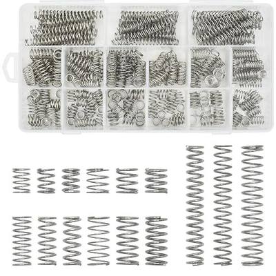 BDS-HOME 240pcs Compression Springs Assortment Kit, 15 Different Sizes Stainless Steel Springs for Shop and Home Repairs in Individual Boxes