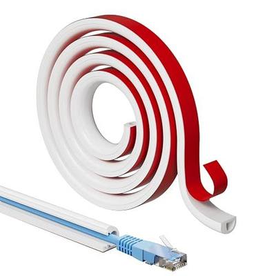 39”Cord Hider for Wall Mounted TV,Adhesive One-Cord Cable Hider for Wall,Cord Covers Raceway Kit for Wires Hider Along Wall,Flexible Silicone Cable Concealer for Home Office,W 0.54”× H 0.39”