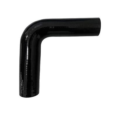 ID 1.5" to 2" 90 Degree Reducer Silicone Elbow Coupler, 7" Leg Length (178mm) Universal 4-Ply Reinforced Silicone Radiator Hose Reducer Intake Turbo Pipe