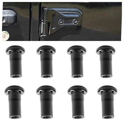 Door Hinge Nuts Compatible with Jeep Wrangler JL JLU 2018-2023 Jeep 2/4-Door Exterior Accessories Jeep Door Hinge Bolts(8 Pack)(for JL JLU)