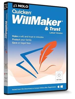 Quicken WillMaker & Trust 2026 - Estate Planning Software - Will, Living Trust, Health Care Directive, Financial, Power of Attorney - Legally Binding- CD - PC/Mac & Online