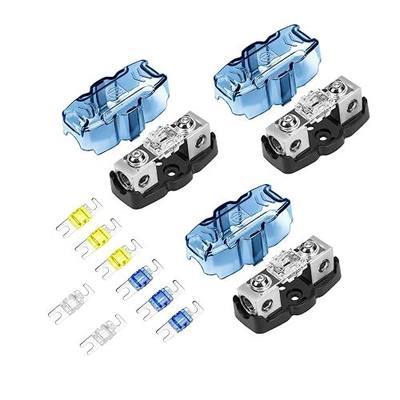RECOIL ZSFH11-3 in-line Mini ANL Fuse Holder 1 X 4/8 Gauge Input & Output | with Reducer