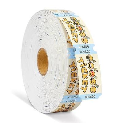 Single Roll Raffle Tickets for Events, Party Raffle Tickets for Classroom, School Carnivals, Class Reward, Family Games, Arcade, Entry, Fall Carnival, Door Prizes (1000 Pcs)
