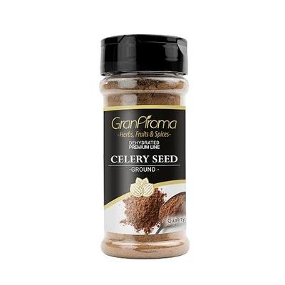 GranAroma Ground Celery Seed, Fresh,Aromatic, Bold, and Flavorful Spice for Cooking & Seasoning (3.68 Ounce)
