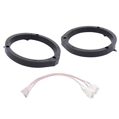 ApplianPar 2Pcs Car Front Rear Stereo Door Speaker Adapter Mounting Plates 6.5/6.75 Inch Spacer Rings Bracket with Harness for Accord Civic CRV CRZ