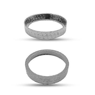 2PCS Cone Exhaust Gasket, Made of Graphite and Steel, Compatible with 1984-Later Most Harley Davidson Touring, Sportster, Bikes, Softail, Dyna, etc.
