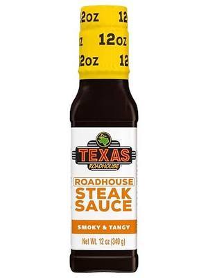 Texas Roadhouse Gold Sauce, 12 oz. Bottle, Perfect Steak Marinade or Dipping Sauce, Made with Vinegar, Apple Butter and Soy Sauce