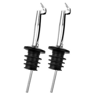 2 Pack Oil Pourers with Flip Top, Olive Oil Dispenser, Speed Pour Spouts for 3/4" Bottle Mouth