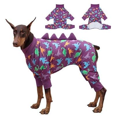 Dog Pajamas Large Size, Big Dog Onesie Clothes, Anti Shedding and Licking, Post Surgery Recovery Pet Pjs, Cotton Soft Material Stretchable Pet Pajamas U-COSP03XL