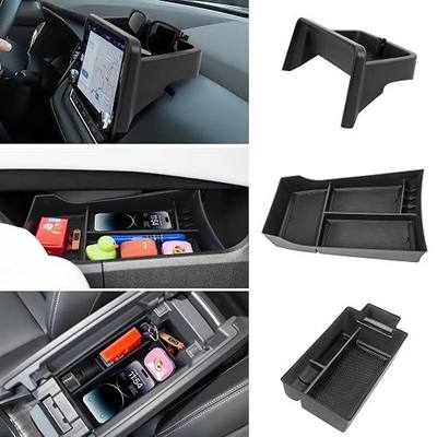 3PCS Center Console Organizer Compatible with 2021-2025 2026 Nissan Rogue S/SV/Rock Creek Dashboard Tray Armrest Storage Box Lower Center Console Interior Accessories(Only Fit 8-Inch Screen)