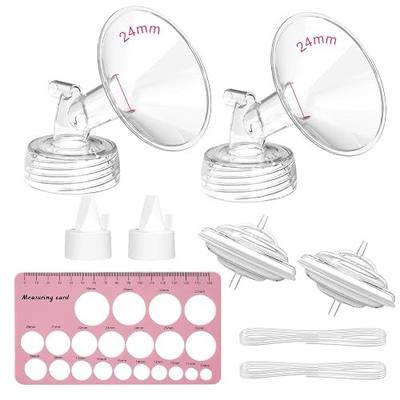 Spectra Replacement Pump Parts for S1/S2/9 Plus/Synergy Gold, Not Original Accessories, Breast Pump Parts Include Spectra Flanges 24mm/Duckbill Valve/Backflow Protector/Tubing/Nipple Measure Ruler