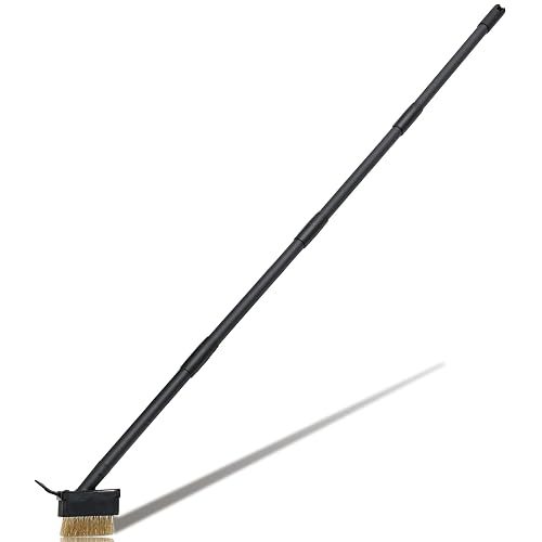 Moss Remover Tool for Crevice Weeding with 73.2 Inch Adjustable Long Handle, Crack Weeder Grout Remover Brush, Manual Weed Remover Puller Tool for Deck Paver Patio Walkway Driveway