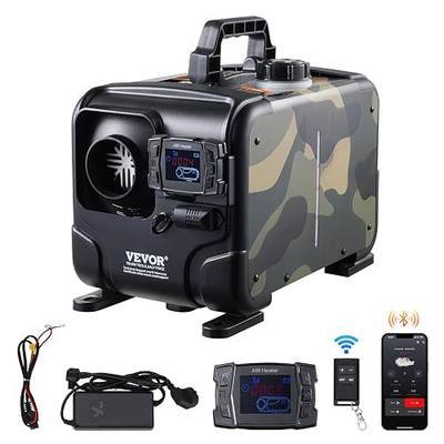 VEVOR 8KW Diesel Heater, 12V/24V All in One Diesel Air Heater, Bluetooth APP Control, Remote Control and Display Screen, CO Alarm, Fast Heating Horizontal Portable Diesel Heater for Vehicles, Garage