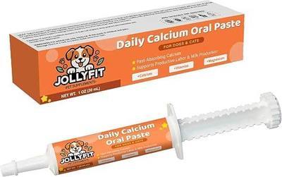 Oral Calcium for Whelping Dogs & Cats, Supports Whelping Labor and Milk Production, Enhances Colostrum for Puppies, Daily Calcium Supplement for Pets - 1 oz