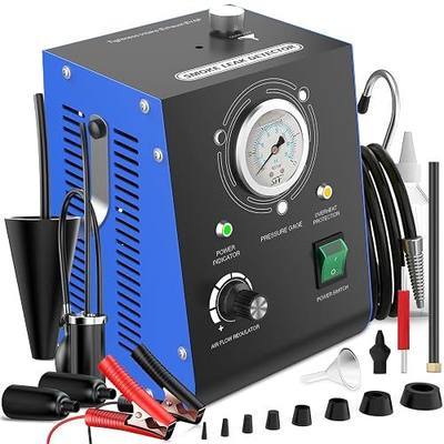 Automotive Smoke Machine Leak Detector Built in Air Pump, EVAP Automotive Smoke Tester with Adjustable Pressure Gauge for Vacuum Leaks, Smoke Tester Automotive for DC 12V Vehicle Pipe Systems
