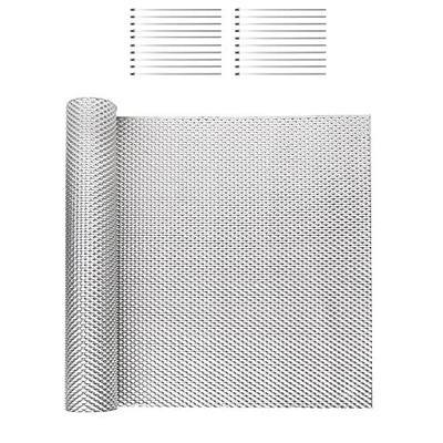 Exhaust Heat Shield Automotive 16" x 78.7", Embossed Aluminum Heat Shield Kit with 20PCS Cable Metal Ties for Muffler Exhaust Wrap, Heat Barrier,Car Exhaust Sheet