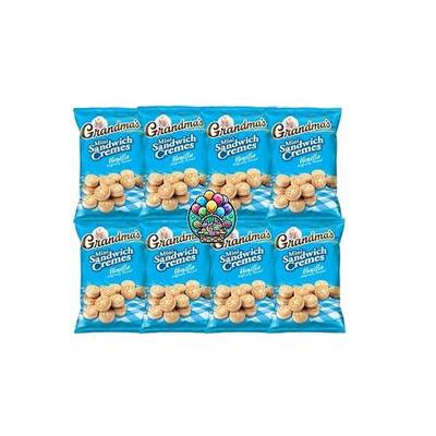 Grandma Cookies Vanilla Creme - pack of 8 (2.12oz each) for Halloween, Christmas and more in a NikAn Supplies Bag