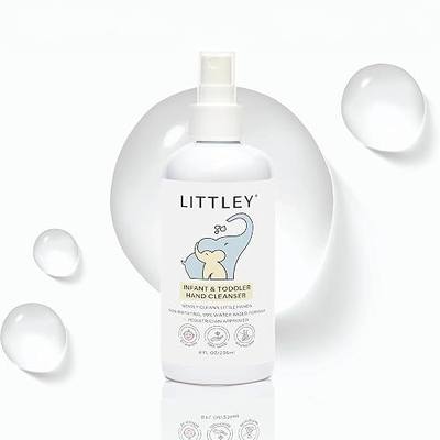 Littley Infant & Toddler Hand Cleanser | Alcohol-Free HOCl Spray | 8 oz | Fragrance-free formula for delicate infant and toddler skin — 99% water-based HOCl, no rinse needed