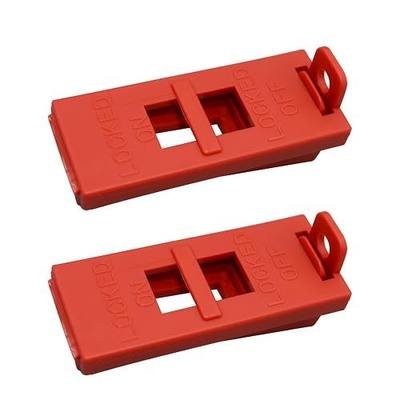 2Pcs 6064 Wall Switch Locking Device, Maintain Switch Position | Work to Ensure Safety, Plastic
