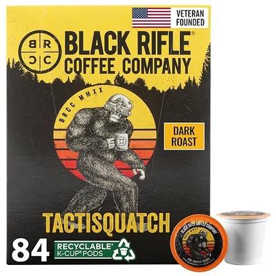 Black Rifle Coffee Company Dark Roast Coffee Pods – 100% Arabica, Bold, Smoky Single-Serve K-Cup Compatible – Veteran-Founded Premium Coffee – Tactisquatch – 84 Count