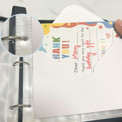 200pcs Sturdy Ring Binder Stickers Clear Hole Reinforcement Stickers Self-Adhesive Hole Labels Office School Supplies for Ring Binder Bill Paper Photos Postcards Document