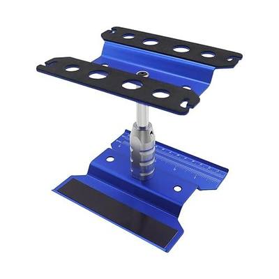 RC Car Stand RC Repair Stand 360 Degree Rotation Lift or Lower for Traxxas Redcat Arrma Axial RC4WD HSP Losi 1/8 1/10 1/12 1/16 Scale RC Crawler Car Truck Buggies (Navy Blue)