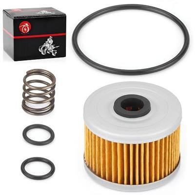 15410-KF0-305 Oil Filter Kit For Honda ATC250 Fourtrax 250 300 400 XR250R XR250L XR350R XR400R XR500R XR600R XR650 XL250R XL350R XL600R NX250 NX650 GB500 15412-KF0-010 15410-KF0-315