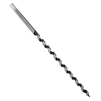 3/8 Inch Wood Auger Drill Bit 12 Inch Long Hex Shank for Hardwood | Carbon Steel Rigid Build Self-Feeding Tip, Fast Boring Clean Cutting Edge, Polished Finish For Soft Hardwood Plastic Drywall