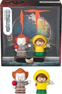 Little People Collector IT Movie Special Edition Set for Horror Fans, Pennywise & Georgie Figures in a Display Package