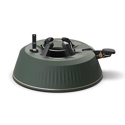 Krinner Christmas Tree X-6 - Green Tree Stand - Original Single Cable Operation, Holds up to 6 ft Live Trees - Foot Pedal Setup & Water Reservoir with Level Indicator - German Made