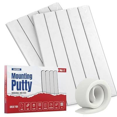 GH1200 Sticky Tack Putty - Poster Putty for Walls no Damage with Strong Adhesive to Hang Pictures, Posters & Decorations Reusable & Removable Mounting Putty (56g x 2 PCs)