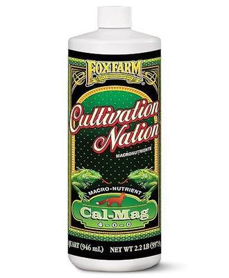 FoxFarm Cultivation Nation Cal-Mag for Plants - 4-0-0, 3% Calcium, 1% Magnesium - 1-Quart