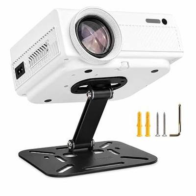 Salange Projector Stand Table, Desktop Foldable Stand, Projector Ceiling Mount, Easy Setup with 180-Degree Adjustment, Compatible with Most Projectors for Home,Outdoor,Office